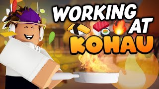 Working at ROBLOX Kohau as a Hibachi CHEF AGAIN PART 2 🔥 Working at ROBLOX Kohau Cafe [upl. by Viki136]