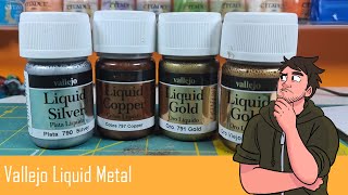 Lets Look At  Vallejo Liquid Metal Range [upl. by Keldah313]