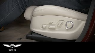 Seat Controls  Genesis G80 and GV80  HowTo  Genesis USA [upl. by Ocirderf463]