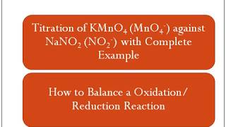 Titration of Sodium Nitrite NaNO2 against potassium permanganate KMnO4 chemistrychem knowledge [upl. by Gnah160]