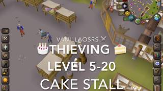 OSRS Thieving 520 Cake Stall [upl. by Ferwerda860]