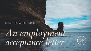 How to write an acceptance letter for job offer [upl. by Marchal]