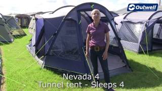 Outwell Nevada 4 Tent  Innovative Family Camping [upl. by Hakan]